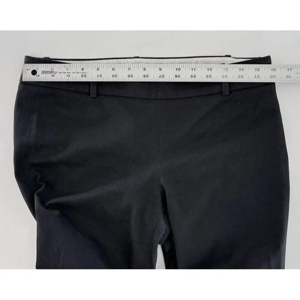J.Crew Factory Stretch Skinny Black Cropped Pants Size‎ 6 Workwear Office Preppy